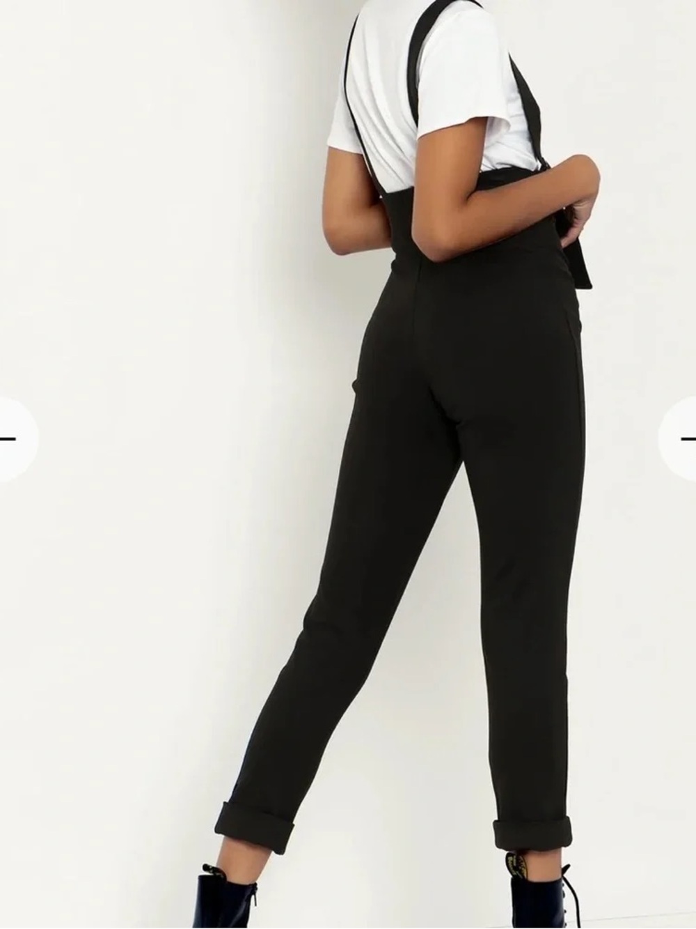 Limited Blackmilk black push-it ponte ultra high-waisted overalls sz xl - Picture 2 of 6